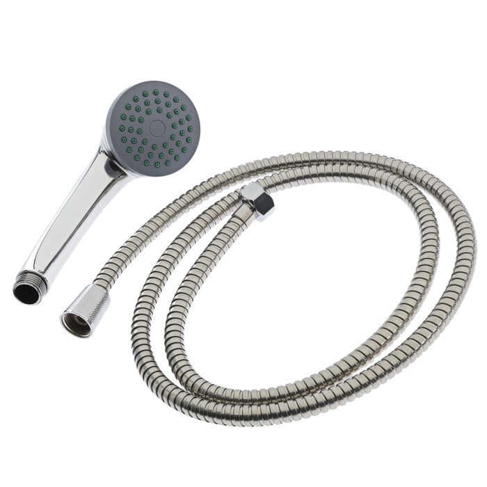 Набор для душа ZEIN Z0201, шланг 150 см, гайки пластик, лейка 1 режим Набор для душа ZEIN Z0201, шланг 150 см, гайки пластик, лейка 1 режим
