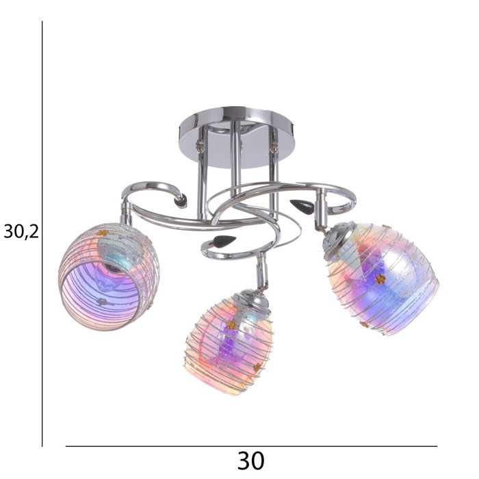Люстра Люстра "Аббелла" 3х40Вт Е27 Хром МОДЕЛЬ: 2612381