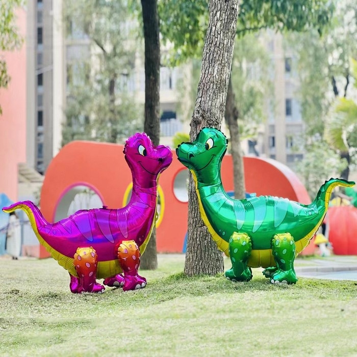 Шар фольгированный 25" &laquo;Динозавр брахиозавр&raquo;, цвет зелёный, под воздух