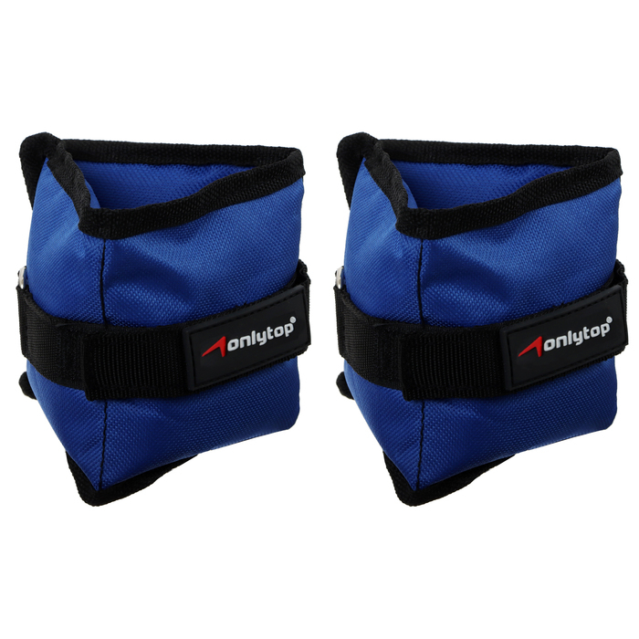 Утяжелители ONLYTOP, 2 шт. х 1 кг, цвет синий Утяжелители ONLYTOP, 2 шт. х 1 кг, цвет синий