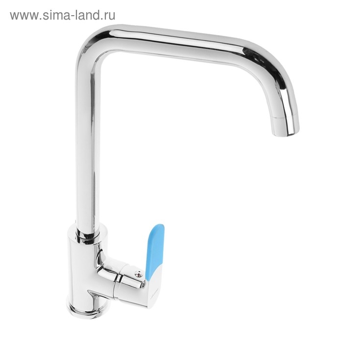 Cмеситель для кухни Accoona A5419, с набором цветных накладок на ручку, латунь, хром Cмеситель для кухни Accoona A5419, с набором цветных накладок на ручку, латунь, хром