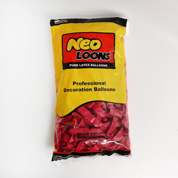 Шар для твистинга латексный 350 Шар для твистинга латексный 350", перламутровый, набор 100 шт., цвет фуксии