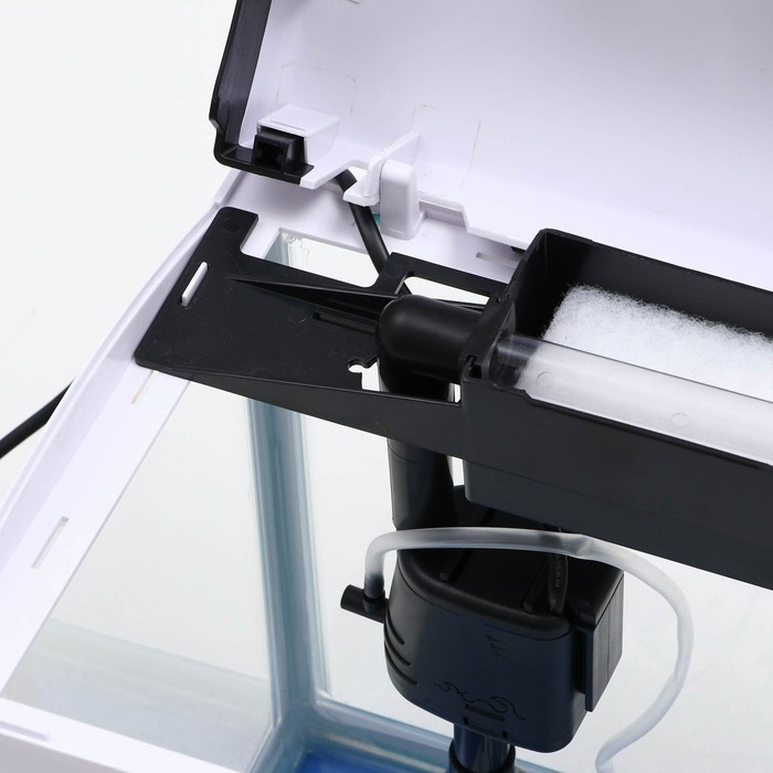 Аквариум SeaStar HX-319F в комплекте: LED-лампа, фильтр, 18 л, белый Аквариум SeaStar HX-319F в комплекте: LED-лампа, фильтр, 18 л, белый