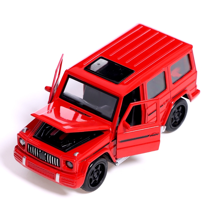 Машина металлическая «Внедорожник», световые и звуковые эффекты, открываются двери, капот, инерция, цвет МИКС