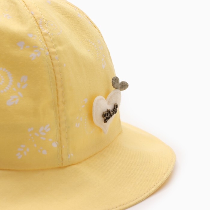Панама детская "Прелесть" MINAKU, цв,жёлтый , р-р 50
