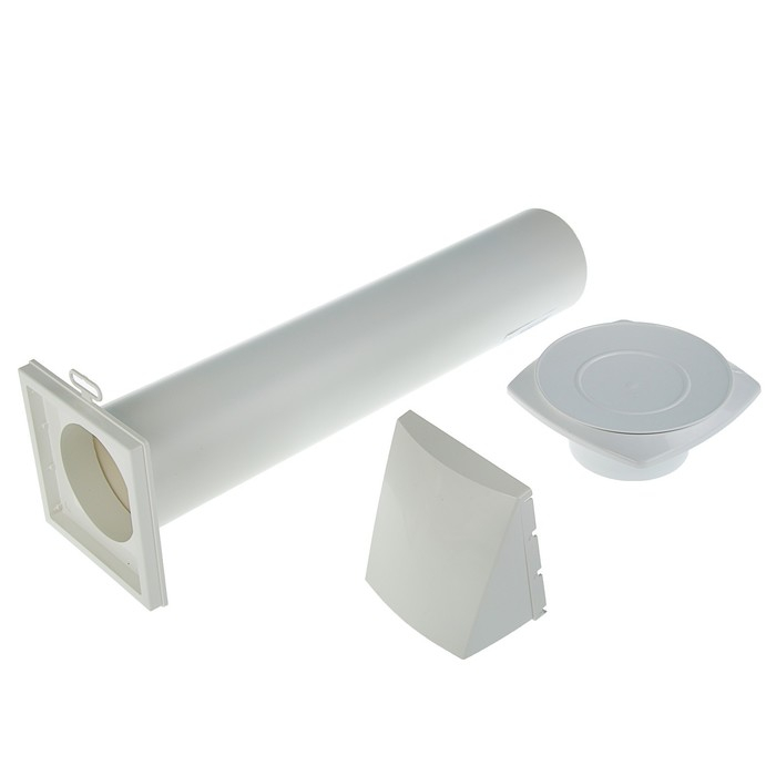 Клапан приточный ERA 10КП-02, d=100 мм, длина 500 мм, внешняя решетка из ABS-пластика Клапан приточный ERA 10КП-02, d=100 мм, длина 500 мм, внешняя решетка из ABS-пластика