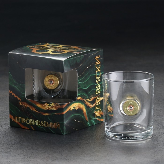 Стакан Стакан "Непробиваемый", с гильзой, для виски 250 мл