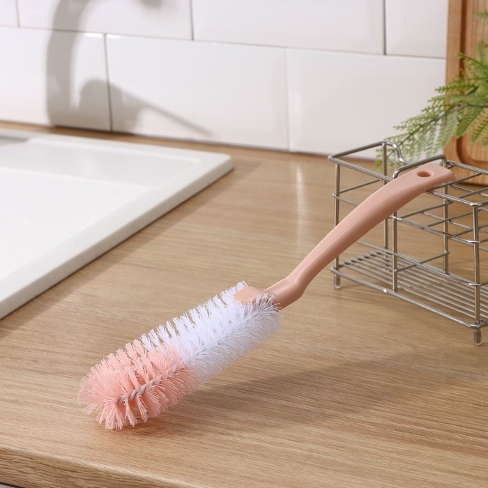 Ёршик для посуды двойной Доляна, 31×6 см, цвет МИКС Ёршик для посуды двойной Доляна, 31×6 см, цвет МИКС