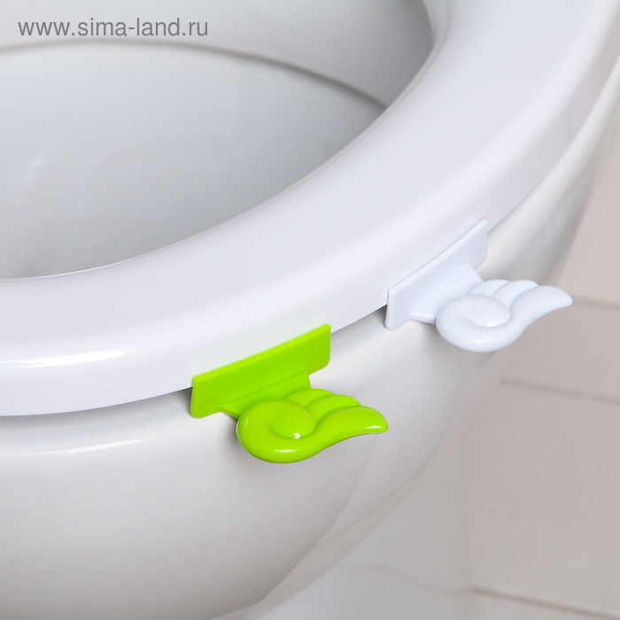 Ручка для сиденья унитаза «Ангелочек», 4,8×4,5×1,5 см, цвет МИКС Ручка для сиденья унитаза «Ангелочек», 4,8×4,5×1,5 см, цвет МИКС