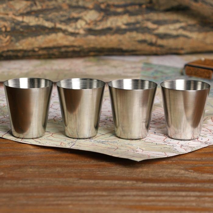 Стопки, набор «100% мужик», 4 шт х 30 мл Стопки, набор «100% мужик», 4 шт х 30 мл