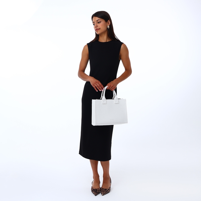 Сумка женская TEXTURA, тоут, средний размер, цвет белый Сумка женская TEXTURA, тоут, средний размер, цвет белый