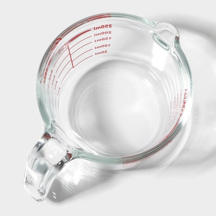 Кувшин мерный из жаропрочного стекла Доляна «Классика», 250 мл, 14×10,5×7 см Кувшин мерный из жаропрочного стекла Доляна «Классика», 250 мл, 14×10,5×7 см