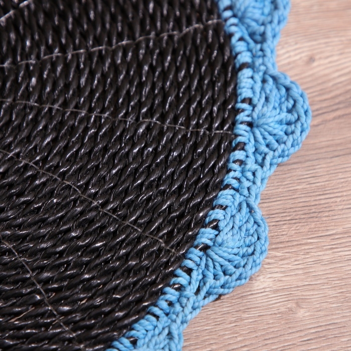 Коврик плетёный круглый 38 см Коврик плетёный круглый 38 см