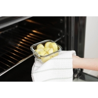 Контейнер из жаропрочного стекла с крышкой Cook and Freeze, 300 мл, 12×6 см, цвет МИКС