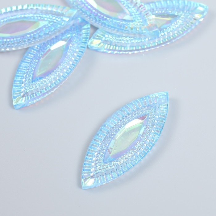 Декор для творчества пластик Декор для творчества пластик "Глаз" голография перламутр набор 6 шт 2х5 см