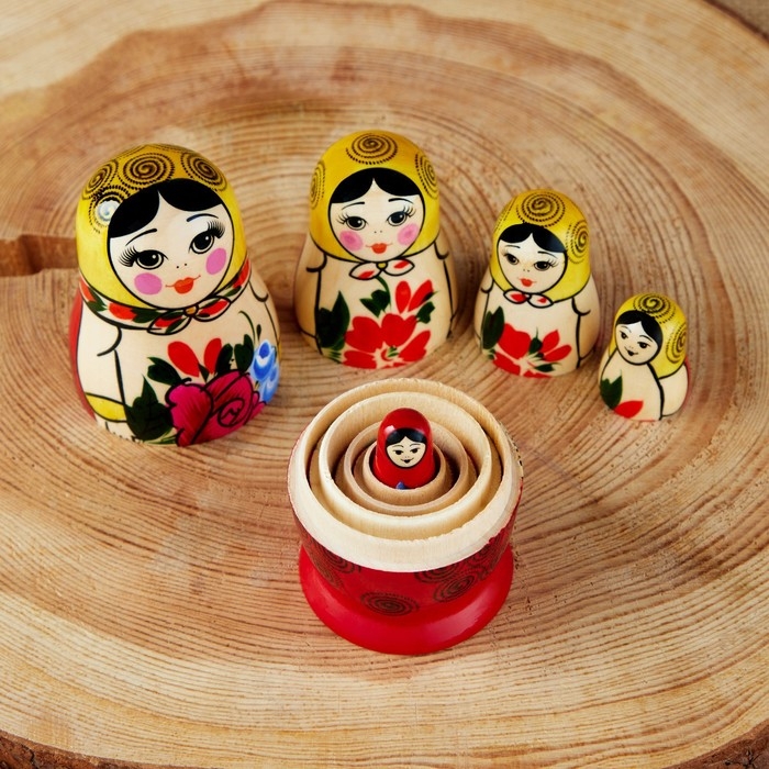 Матрёшка  Матрёшка "Семёновская",  5-и кукольная