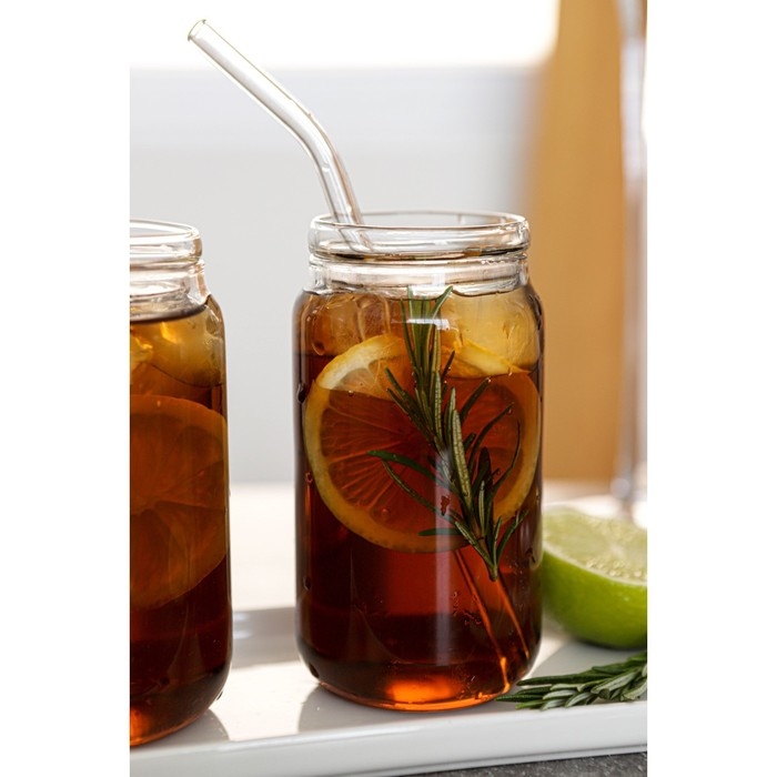 Стакан стеклянный с крышкой «Базис», 400 мл Стакан стеклянный с крышкой «Базис», 400 мл