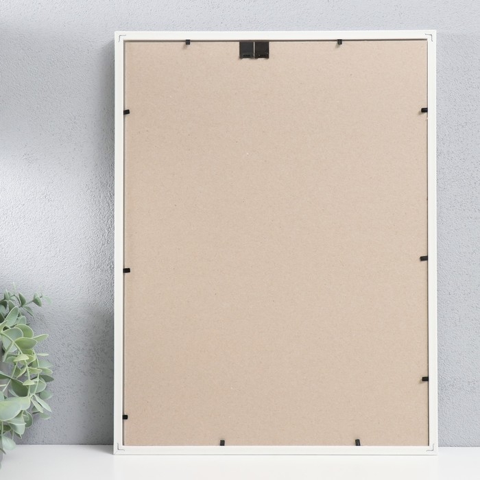 Фоторамка пластик Фоторамка пластик "Акварель" 30х40 см, белый