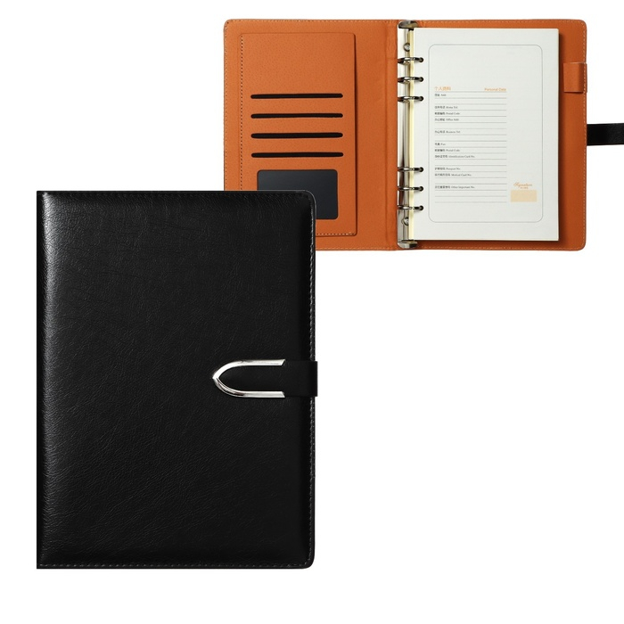 Органайзер на кольцах А5, 90 листов в линейку, с хлястиком, МИКС Органайзер на кольцах А5, 90 листов в линейку, с хлястиком, МИКС