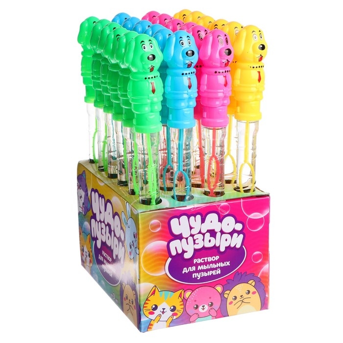 Мыльные пузыри «Собачка», 100 мл, МИКС Мыльные пузыри «Собачка», 100 мл, МИКС