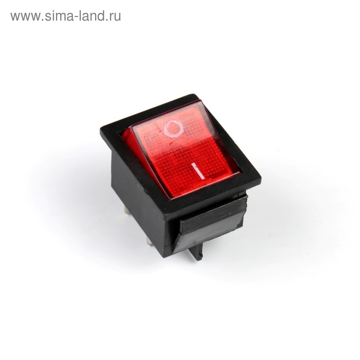 Кнопка - выключатель, квадратный, с подсветкой, МИКС Кнопка - выключатель, квадратный, с подсветкой, МИКС