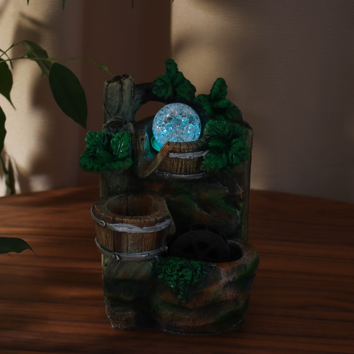 Фонтан Фонтан "Прохлада леса" 12х12х18 см (с подсветкой)