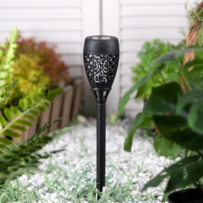 Садовый светильник «Старт» «Маори лайт»на солнечной батарее, 6 × 39 × 6 см, эффект пламени Садовый светильник «Старт» «Маори лайт»на солнечной батарее, 6 × 39 × 6 см, эффект пламени