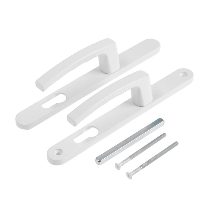 Гарнитур нажимной с пружиной 85/25, стандартный RAL9016, белый Гарнитур нажимной с пружиной 85/25, стандартный RAL9016, белый