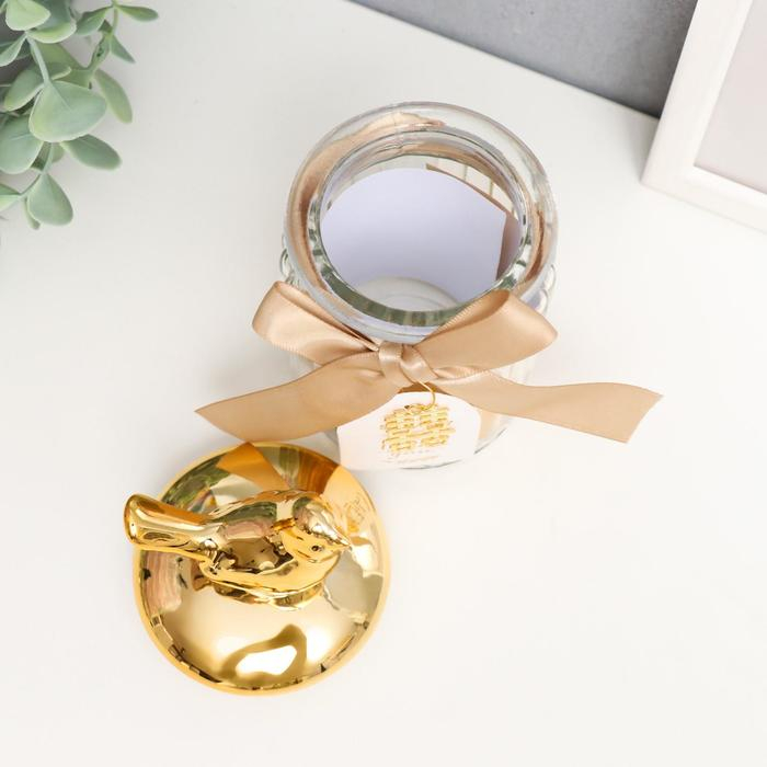 Шкатулка керамика Шкатулка керамика "Золотая птичка" 15х7,5х7,5 см