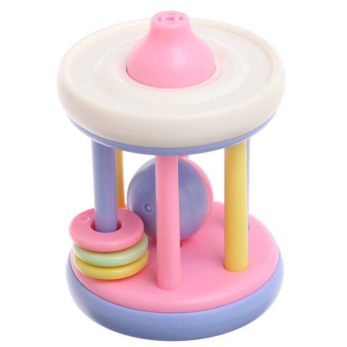 Набор погремушек с прорезывателями «Лаванда», цвета МИКС