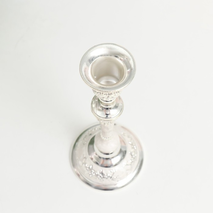 Подсвечник металл на 1 свечу 2,5 см "Диана" 7,5х7,5х17,7 см