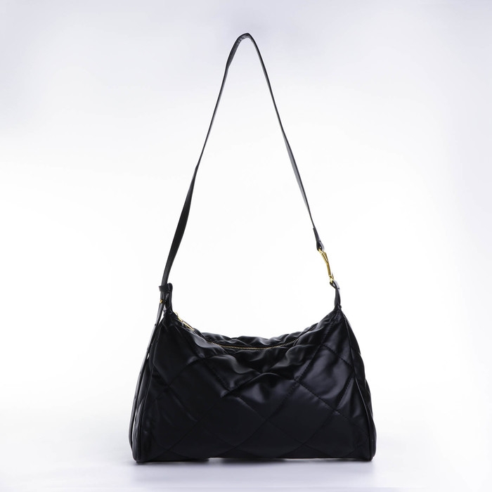 Сумка-мешок на молнии, цвет чёрный