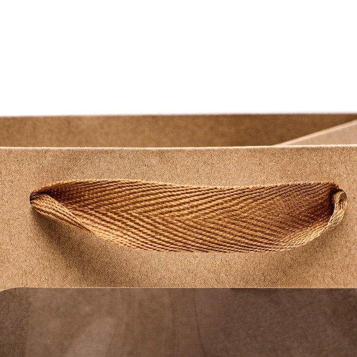 Пакет подарочный, с окном, 30 х 20 х 16 см, крафт, 1шт. Пакет подарочный, с окном, 30 х 20 х 16 см, крафт, 1шт.