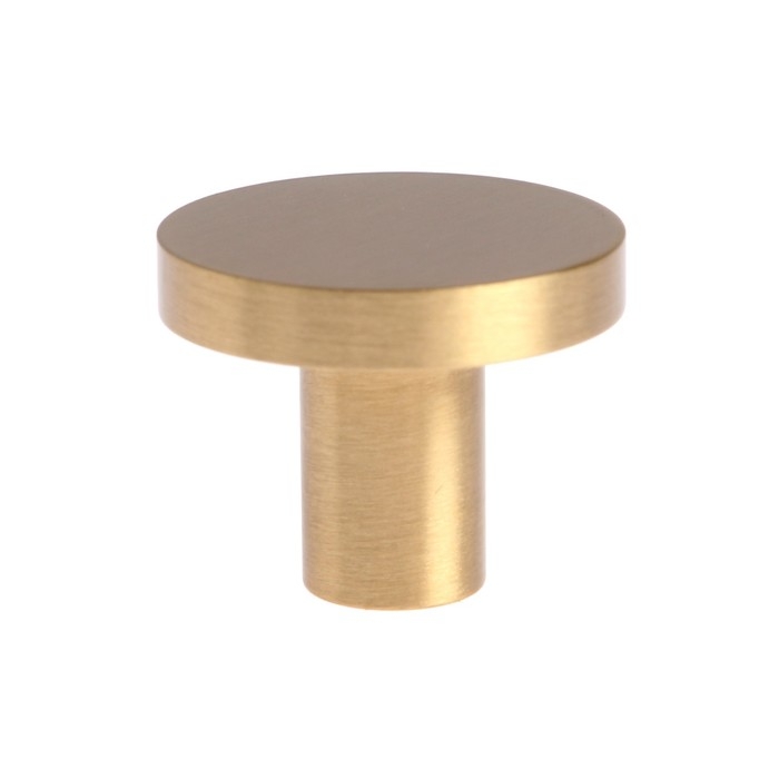 Ручка-кнопка CAPPIO, d=25 мм, h=20 мм., латунь, цвет золото Ручка-кнопка CAPPIO, d=25 мм, h=20 мм., латунь, цвет золото