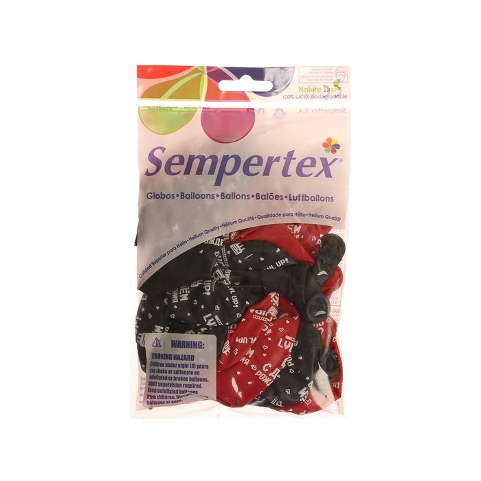 Воздушный шар латексный 12 Воздушный шар латексный 12" «С Днём рождения Геймеру 2», пастель, цвет черный, красный, 15 шт.