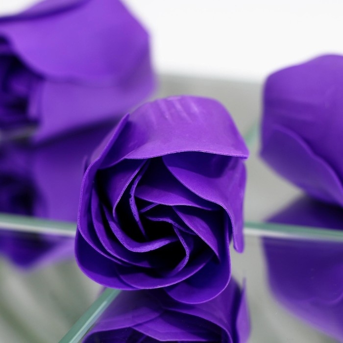 Мыльные розочки, фиолетовые, набор 9 шт. Мыльные розочки, фиолетовые, набор 9 шт.