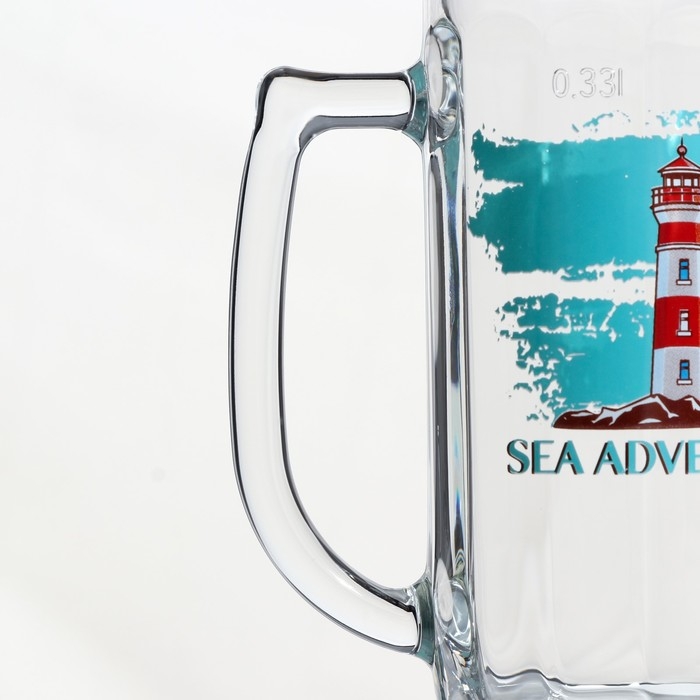 Кружка стеклянная для пива «Гамбург. Морское приключение», 330 мл Кружка стеклянная для пива «Гамбург. Морское приключение», 330 мл