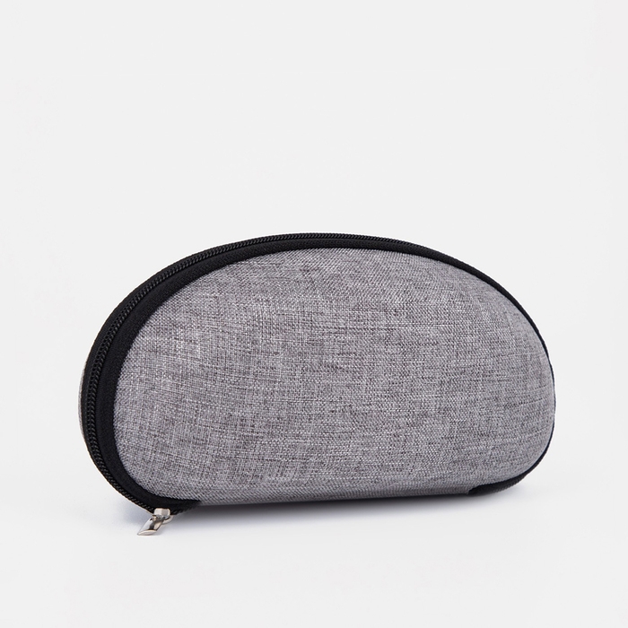 Футляр для очков на молнии, длина 17 см, цвет серый Футляр для очков на молнии, длина 17 см, цвет серый