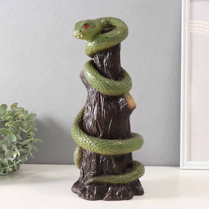 Копилка"ЗМЕЯ НА ПЕНЬКЕ"  33 х 14 х 15 см.