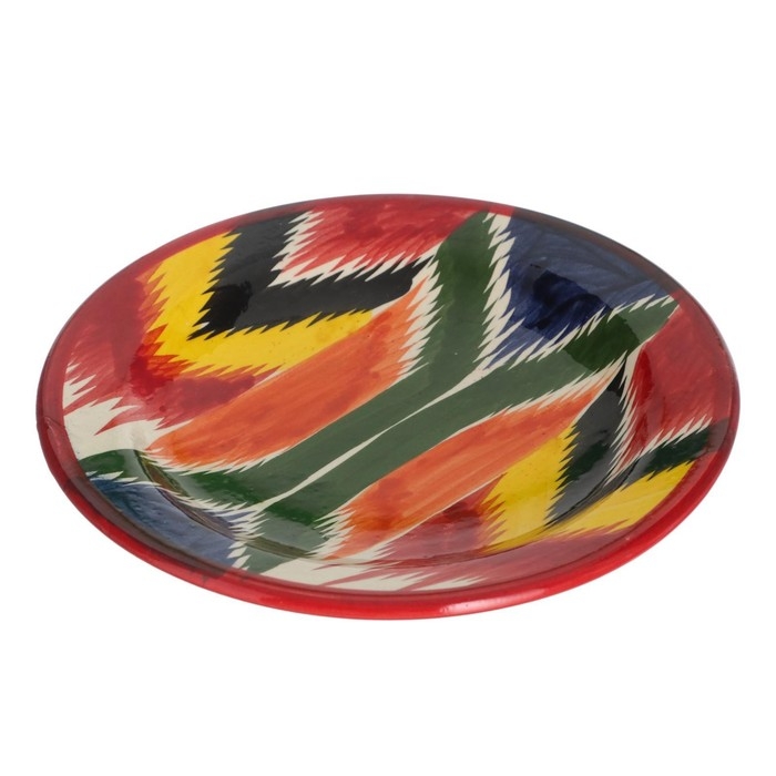 Тарелка Риштанская Керамика Тарелка Риштанская Керамика "Атлас", 20 см, узоры микс