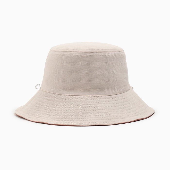 Панама двусторонняя MINAKU, цвет розовый/молочный, размер 56 Панама двусторонняя MINAKU, цвет розовый/молочный, размер 56