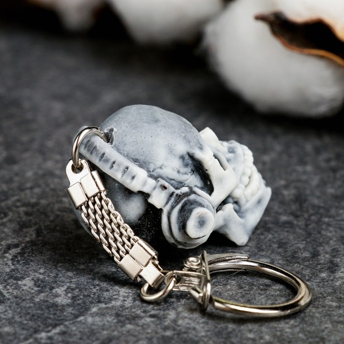 Брелок  Брелок "Череп" 4см, микс