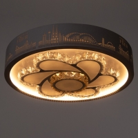 Люстра с ПДУ "Флора" LED 160Вт 3000-6000К белый 50х50х9 см BayerLux