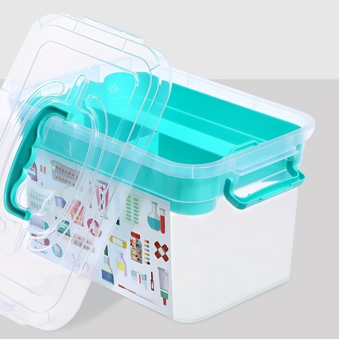 Ящик для хранения «Аптечка», с вкладышем, 6,5 л Ящик для хранения «Аптечка», с вкладышем, 6,5 л