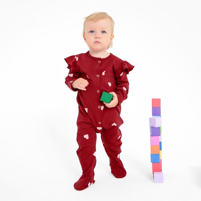 Комбинезон детский MINAKU, цвет красный, рост 80-86 см Комбинезон детский MINAKU, цвет красный, рост 80-86 см