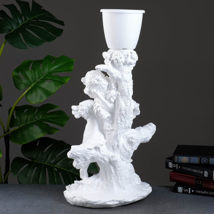 Фигурное кашпо Фигурное кашпо "Пара ангелов" белые 1,2 л / 32х62х24см