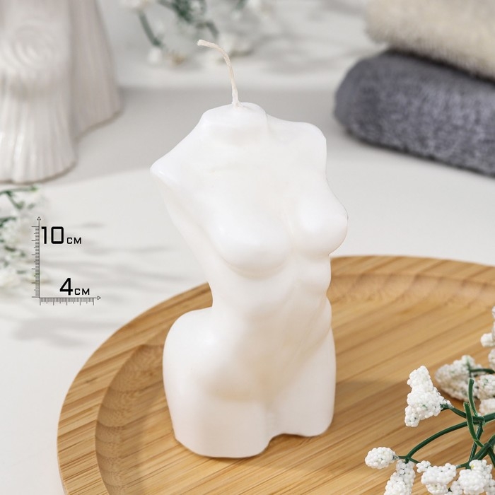 Свеча фигурная ароматическая  Свеча фигурная ароматическая "Женский силуэт", 9,5х4,5 см, кокос