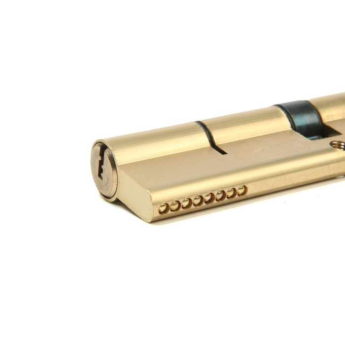 Цилиндровый механизм для китайской двери, 90 мм, латунь, цвет золото Цилиндровый механизм для китайской двери, 90 мм, латунь, цвет золото