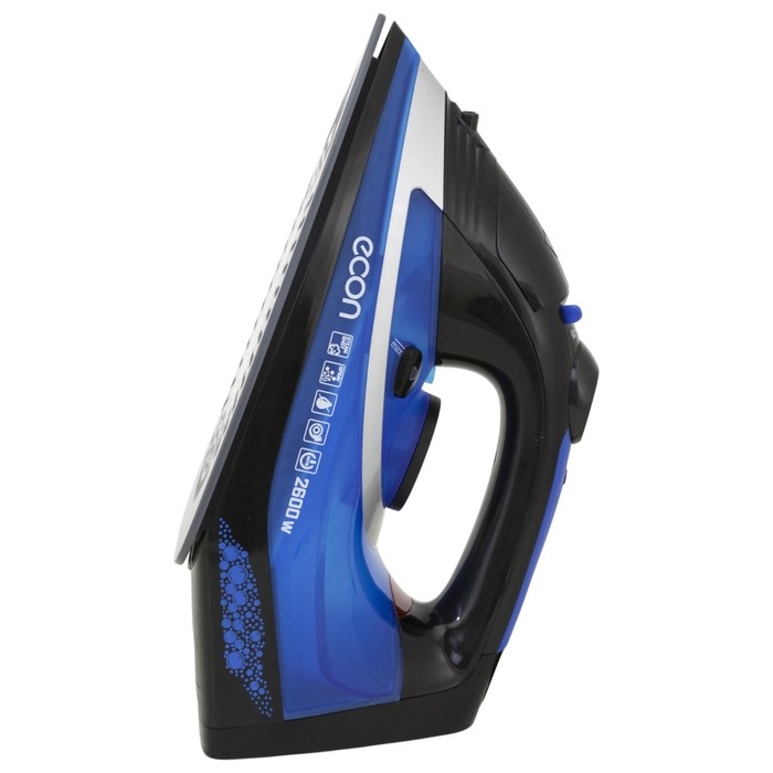 Утюг ECO-BI2603, 2600 Вт, керамическая подошва, 45 г/мин, 320 мл, цвет синий с чёрным Утюг ECO-BI2603, 2600 Вт, керамическая подошва, 45 г/мин, 320 мл, цвет синий с чёрным