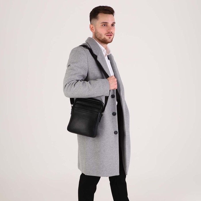 Сумка мужская, цвет чёрный Сумка мужская, цвет чёрный